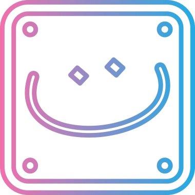 Çizgi film simgesinin vektör çizimi