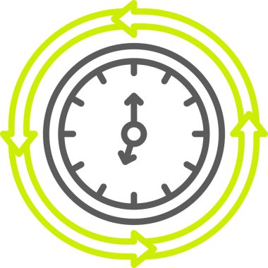 Modern bir saat simgesinin vektör çizimi