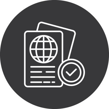 Belge simgesinin vektör illüstrasyonu