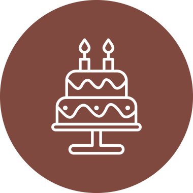 kek ikonu vektör illüstrasyonu