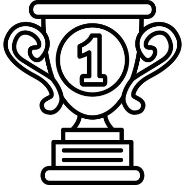 kupa simgesi, vektör illüstrasyon tasarımı