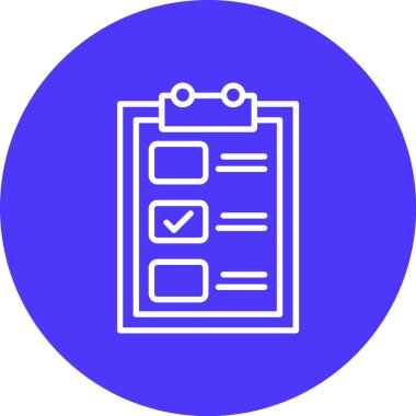 vektör kontrol listesi simgesi