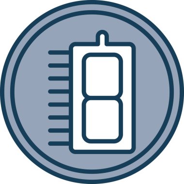 Pil simgesinin vektör illüstrasyonu