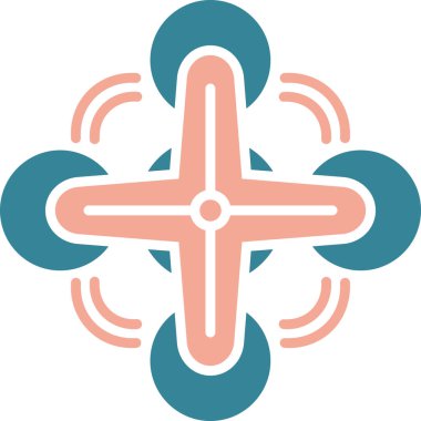 Çiçek. Web simgesi basit illüstrasyon