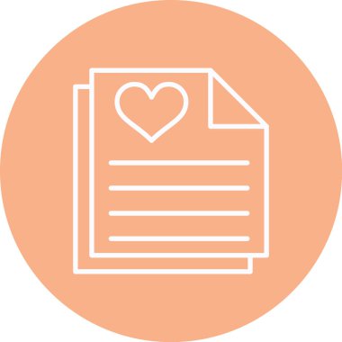 Bir belge simgesinin vektör illüstrasyonu