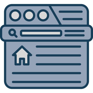 ev simgesi vektör illüstrasyonu