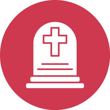mezar. Web simgesi basit tasarım