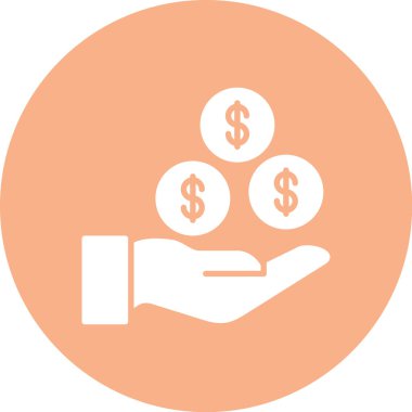 para kavramı ikonu illüstrasyon vektör illüstrasyonu