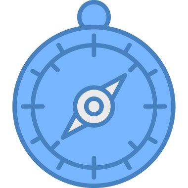 Pusula. Web simgesi basit illüstrasyon