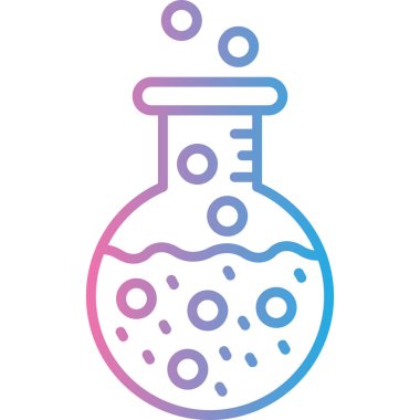 Bir kimyasal tüpün vektör çizimi