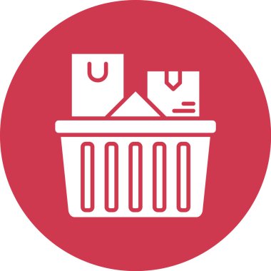 Sepet Simgesi vektör illüstrasyonu