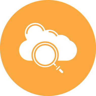 Bulut. Web simgesi basit illüstrasyon