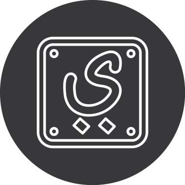 Modern b 'nin vektör illüstrasyonu eksik simgesi