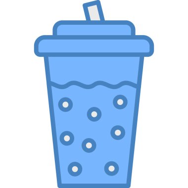 Kahve. Web simgesi basit illüstrasyon