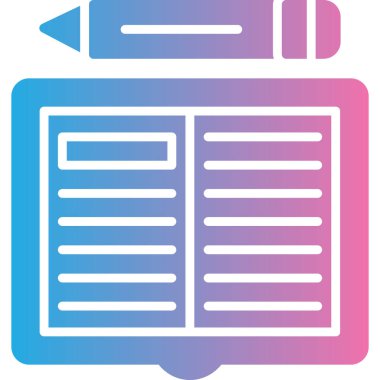 Kitap. Web simgesi basit illüstrasyon