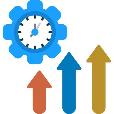 Zaman doldu. Web simgesi basit illüstrasyon