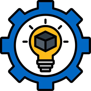 fikir ampul fikir simgesi