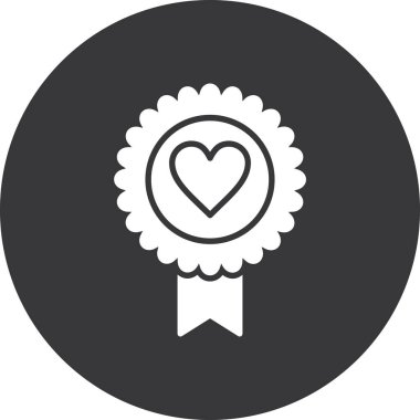 Bir kalp simgesinin vektör illüstrasyonu