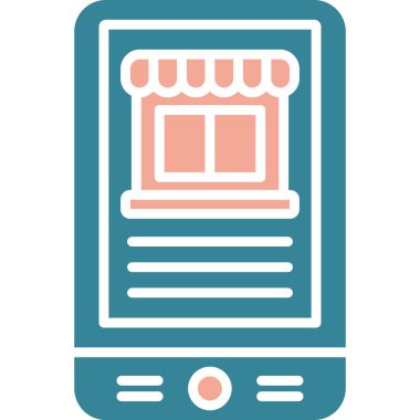 cep telefonu ikonu vektör illüstrasyonu