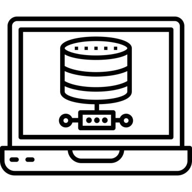 Veri Merkezi simgesini, vektör çizim