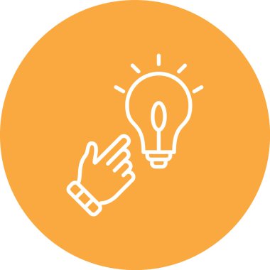fikir vektör simgesi modern basit illüstrasyon