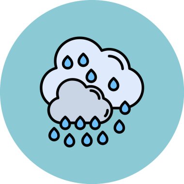 Çizgi film bulutunun vektör çizimi