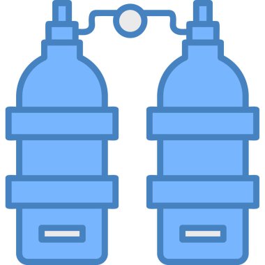 Su şişesi ikonu. vektör illüstrasyonu