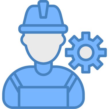 İnşaat endüstrisi mühendisi simgesi