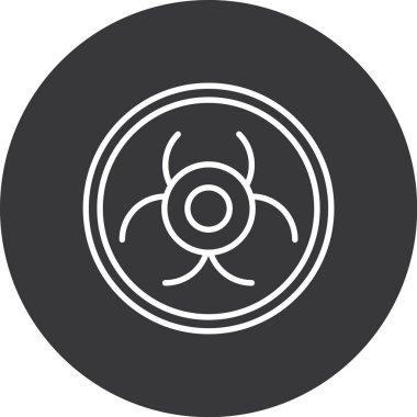 Radyasyon vektör simgesi modern basit vektör çizimi