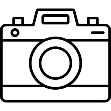 Kamera. Web simgesi basit illüstrasyon