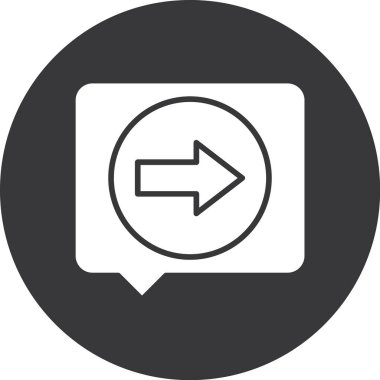 ok yönü simgesi ana hat biçiminde