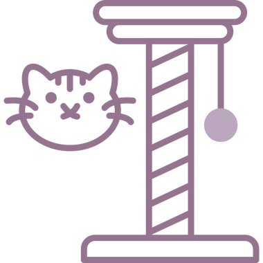 Modern b 'nin vektör çizimi ikon kediden yoksun