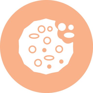 Bakteriler. Web simgesi basit illüstrasyon