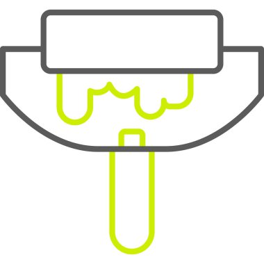 Duş anahat vektör simgesi