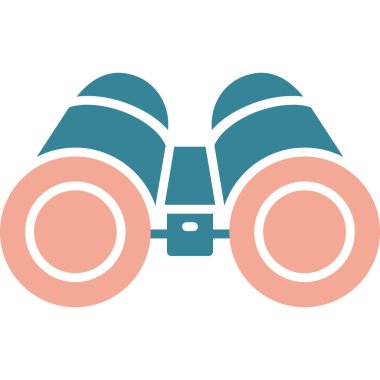 dürbün renkli vektör simgesi