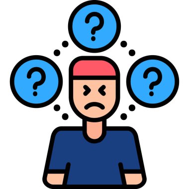 Soru işareti vektör illüstrasyonu