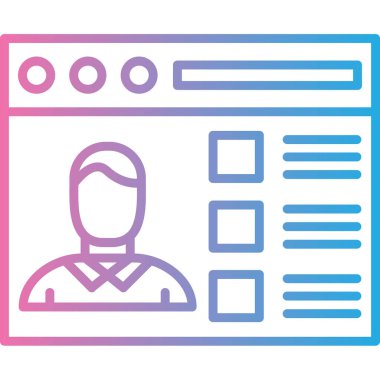 Kimlik kartı. Basit resimleme