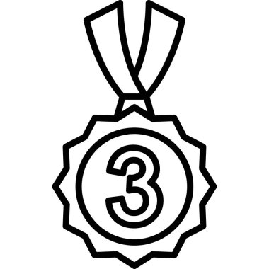 Madalya ödülü ikonu, özet biçimi