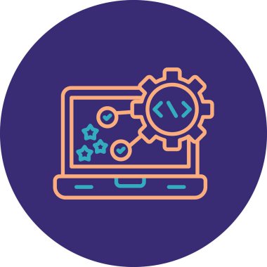 Seo simgesinin vektör illüstrasyonu