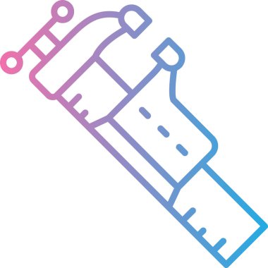 Enjeksiyon. Web simgesi basit illüstrasyon