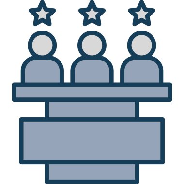 Reyting. Web simgesi basit illüstrasyon