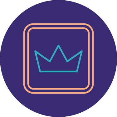 taç simgesi vektör illüstrasyonu