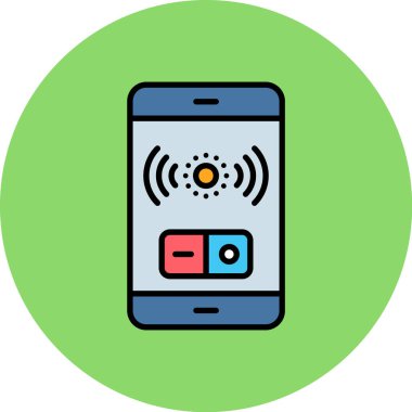 wifi vektör simgesi modern basit vektör çizimi, akıllı telefon sembolü tasarımı