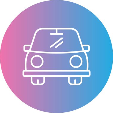 araba simgesi, vektör illüstrasyonu basit tasarım