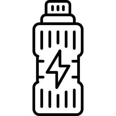 pil şarj ikonu. beyaz arkaplanda izole edilmiş web tasarımı için şarj vektör simgesi