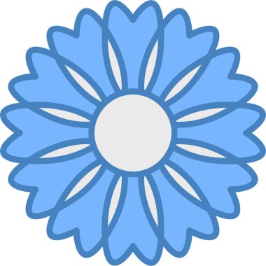 çiçek simgesi vektör illüstrasyonu