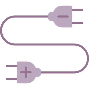 Kablo. Web simgesi basit illüstrasyon