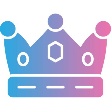 Taç. Web simgesi basit illüstrasyon