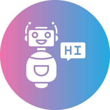 Robot simgesinin vektör illüstrasyonu