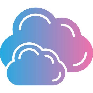 Bulut. Web simgesi basit illüstrasyon